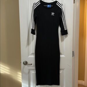 Adidas Originals 3 Stripe Midi Dress